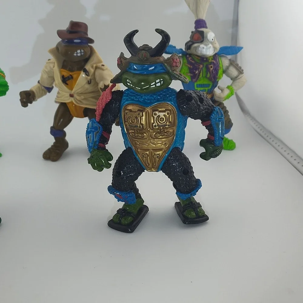 Vintage TMNT action figures Teenage Mutant Ninja Turtles Leonardo Space Usagi - Picture 3 of 16